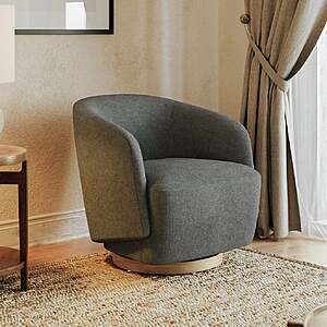 Henredon Murphy Swivel Boucle Chair, Gray $299.99 Free Shipping Costco.com Buy 2 Save $100