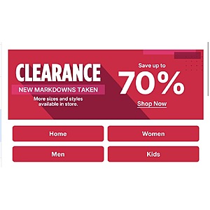Kohl’s Clearance SAVE up to 70%