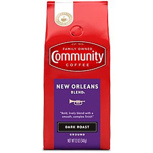 [SnS, AC] $4.46* | 12-Oz Community Coffee New Orleans Blend Ground Dark Roast at Amazon