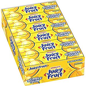 [NEW, SnS] $9.88 | 18-Pack 5-Count Juicy Fruit Gum at Amazon