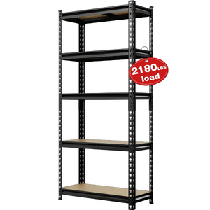 WORKPRO 2180LBS 5-Tier Storage Shelf, 28"W x 12"D x 60"H $54