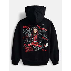 Disney Descendants Rule Breaker Girl's Puff Graphic Fleece Hoodie $6.4+