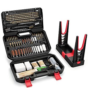 CVLIFE Gun Cleaning Kit 238 PCS with Adjustable Stand for All Guns - $50.98 After coupon
