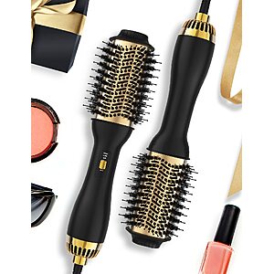 LANDOT Hair Blow Dryer Brush 60mm One-Step Hot Air Styler Blowout Volumizer $16.42