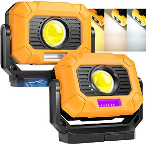 Adelante 2 Pack Magnetic 1500LM Rechargeable Mechanic Lights - $20.99 AC