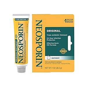 1-Ounce Neosporin Original Triple Antibiotic Ointment $3.99 + Free Shipping w/ Prime or $6 Fee per Order
