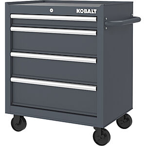 Kobalt 26.7" 4-Drawer Steel Rolling Tool Cabinet (4 Colors) $199.00 + Free Store Pickup at Lowe's or Free Shipping on $35+