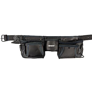 Kobalt Leather Carpenter's Tool Apron w/ 11 Pockets & Dual Hammer Holders $28 + Free Store Pickup at Lowe's or Free Shipping on $35+