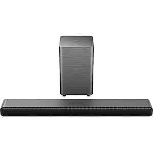 TCL - S-Class S55H 2.1 Channel S-Class Soundbar with Wireless Subwoofer, Dolby Atmos (2025) - Black $99.99 Bestbuy.com