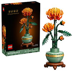 278-Piece LEGO Icons Chrysanthemum Building Kit $23.95 + Free Shipping w/ Prime or on $35+