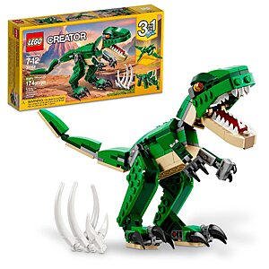 174-Piece LEGO Creator 3-in-1 Mighty Dinosaurs Building Set $11.99 + Free Shipping w/ Prime or on $35+