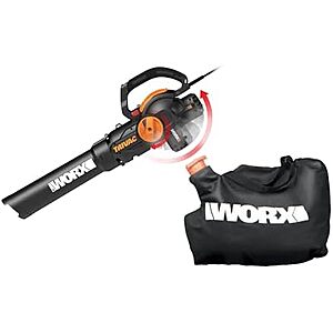 $87.39* | WORX Trivac 3-in-1 Electric Leaf Blower/Leaf Vacuum/Leaf Mulcher, WG512 at Amazon
