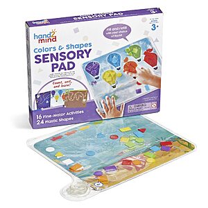 hand2mind Colors & Shapes Sensory Pad, 16 Activities, 24 Shapes $9.97