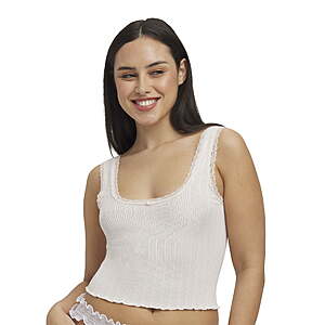 $3.28: Mills by Millie Bobby Brown Women's Pointelle Tank (Sizes XL/XXL, Jet Stream) at Walmart.com