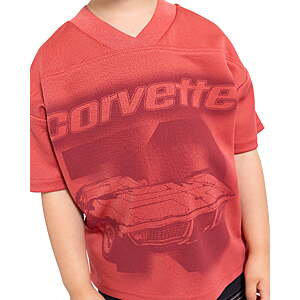 Chevy Corvette Toddler Boys V Neck Graphic Jersey with Short Sleeves, Sizes 12M-5T $4.06