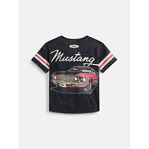 Ford Mustang Toddler Boys Washed Graphic Tee with Short Sleeves from $4.25