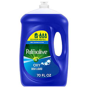 Palmolive Ultra Oxy Liquid Dish Soap, Grease Cutting, 70 fl oz EZ-Pour Refill Bottle + $3 WMCB $7.98