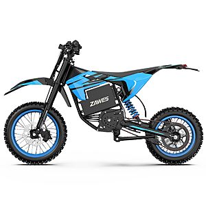 ZAWES S3 Mini Electric Dirt Bike: 5000W Peak, 60V 23.4Ah, Full Suspension @ Xvelo US $899