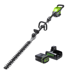 Greenworks 82V Cordless Battery Pole Hedge Trimmer 2.5 ah battery and dual-port charger $170