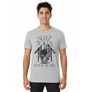 $7.01, WM, Sleep Token Men’s Graphic Short Sleeve Tee, Maize Print