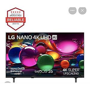 LG NU70B 50" Nano TV $199