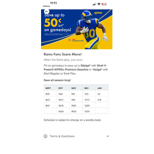 $0.50 (50cents) AND $0.22 (22 cents) off a gallon of V-Power-Nitro Premium