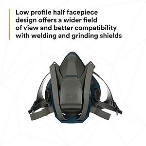 3M Rugged Comfort Quick Latch Half Facepiece Reusable Respirator at Amazon.com for $21 Organic vapor cartridge $17