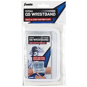 Franklin Sports Football Quarterback Wristband Play Chart (Assorted Colors) $3.49 + Free Shipping w/ Prime or on $35+
