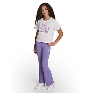 Reebok Girl's Athletic Spotlight Flare Leggings $5.74