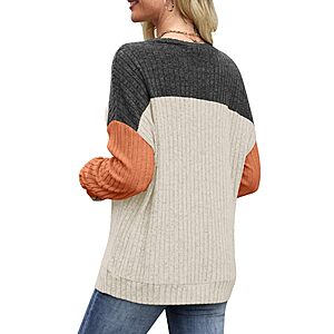 MixShe Womens Sweaters Crewneck Tunic Tops S-XXL $6.99