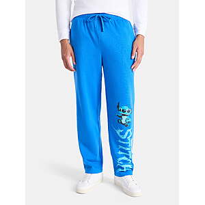 Lilo & Stitch Men's Stitch 626 Embroidered Relaxed Fit Sweatpants, Size M