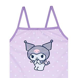 Wonder Nation Girls Hello Kitty Kuromi Tankini Top and Bikini Bottoms Set, 2-Piece $3.32