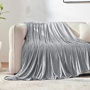 50" x 70" Sleep Zone Nanotex Cooling Throw Blanket (Grey) $6.49 + Free Shipping w/ Prime or on $35+