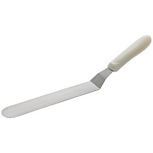 Winco 8 1/2" x 1 1/2" White Offset Spatula | Dishwasher safe, Restaurant service, Great for Griddles, Burgers, Eggs Free Shipping w/ Prime or on orders $35+ | $4.34