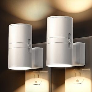 Prime Members: 2-Pack LOHAS Dimmable LED Plug-In Night Light w/ Dusk to Dawn Sensor (Soft White) $5.99 + Free Shipping