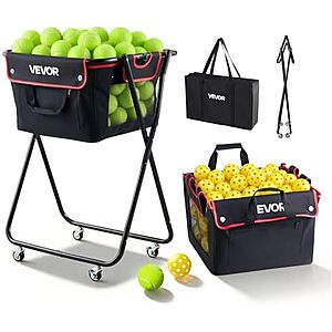 $40.42* | VEVOR Tennis & Pickleball Hopper Holds 175 Balls at Amazon