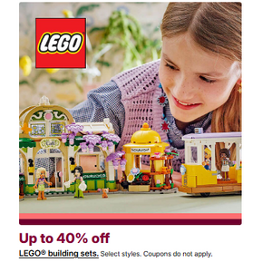 Kohls: up to 40% off Lego
