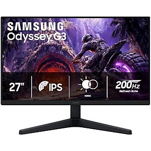 [YMMV, AC] $135.99 | Samsung 27" Odyssey G3 (G30H) IPS FHD 200Hz Gaming Monitor at Amazon