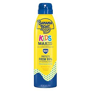 [SnS] $6.17 | 6-Oz Banana Boat Kids MAX Protect & Play Sunscreen Spray SPF 100 at Amazon