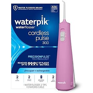 $34.95* | Waterpik Cordless Pulse 3100 Portable Water Flosser, Rechargeable at Amazon