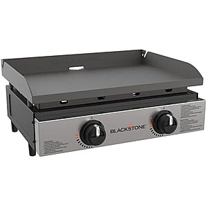 [AC] $100.95* | Blackstone 22" 2-Burner Tabletop Griddle w/ Rear Grease Management at Amazon