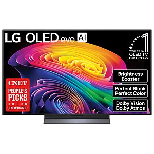 LG 48-Inch Class OLED evo AI 4K C6 Series Smart TV, 2026 Model | Dolby Atmos, Dolby Vision, HDR10, Super Upscaling, Filmmaker Mode $1099