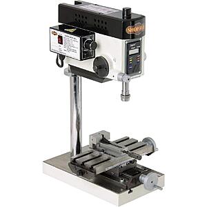 SHOP FOX M1036 Micro Milling Machine, Small, black metallic $466.56