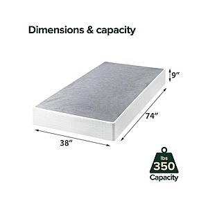 9" Zinus Twin Metal Smart Box Spring Mattress Foundation $27.99 + Free Shipping w/ Prime