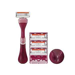 [NEW, SnS, AC] $8.99 | Dollar Shave Club For Women - Guest Pass (Maroon) - Body Shave Starter Kit at Amazon
