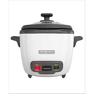 Black & Decker 16-Cup Rice Cooker & Warmer w/ Steaming Basket (RC516) $29.99 + Free Store Pickup at Macy's or Free Shipping on $39+