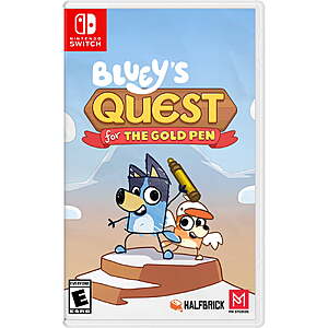 Bluey's Quest for The Gold Pen (Nintendo Switch) $24.88 + Free Shipping w/ Walmart+ or on $35+