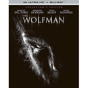The Wolfman (2010) - Collector's Edition 4K Ultra HD + Blu-ray [4K UHD] $21.49 Amazon.com
