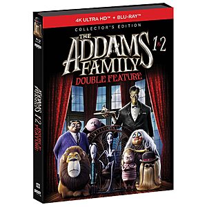 The Addams Family 1 & 2 Double Feature - Collector's Edition 4K Ultra HD + Blu-ray [4K UHD] $23.99 Amazon.com