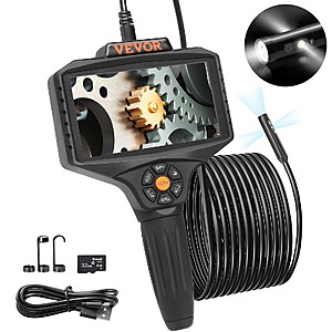 VEVOR Triple Lens Borescope 5" IPS Screen Inspection Camera with Lights $52.62 + Free Shipping